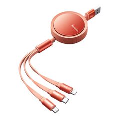 Mcdodo Cable USB Mcdodo CA-7252 3in1 retractable 1,2m (orange) 052897 6921002672528 CA-7252 έως και 12 άτοκες δόσεις