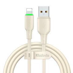 Mcdodo USB to Lightning Cable Mcdodo CA-4740 with LED light 1.2m (beige) 054475 6921002647403 CA-4740 έως και 12 άτοκες δόσεις