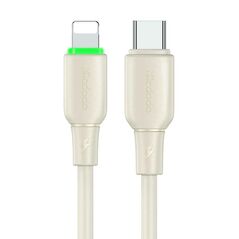 Mcdodo Cable USB-C do Lightning Mcdodo CA-4760 with LED light 1.2m (beige) 054523 6921002647601 CA-4760 έως και 12 άτοκες δόσεις
