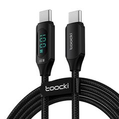 Toocki Toocki Charging Cable USB C-C, 1m, 100W (Black) 054216 6975600780260 TXCTT1-XY01 έως και 12 άτοκες δόσεις