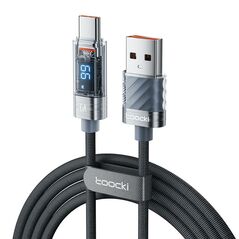 Toocki Toocki Charging Cable A-C, 1m, 66W (Grey) 054348 6975600789478 TXCTZX0G έως και 12 άτοκες δόσεις