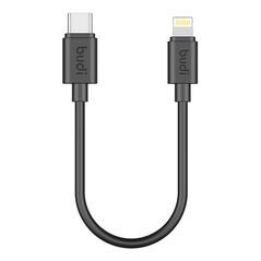 Budi USB-C to Lightning cable Budi 35W 25cm (black) 054367 6971536926246 023TL025 έως και 12 άτοκες δόσεις