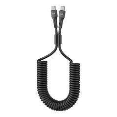 Budi USB-C to USB-C spring cable Budi, 1.8m, 65W 054371 6971536926321 210TTS έως και 12 άτοκες δόσεις