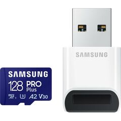 Samsung Memory card Samsung PRO Plus micro SDXC 128 GB U3 A2 V30 (MB-MD128SB/WW) 055720 8806094780710 MB-MD128SB/WW έως και 12 άτοκες δόσεις