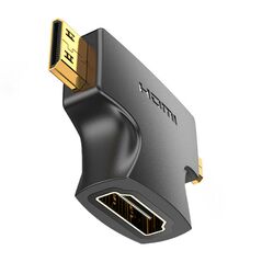 Vention HDMI - Mini/Micro HDMI Adapter 2in1 Vention AGFB0 (Black) 055493 6922794748064 AGFB0 έως και 12 άτοκες δόσεις