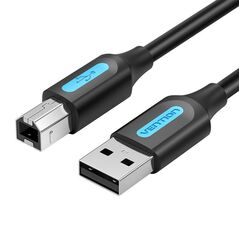 Vention Cable USB 2.0 A to B Vention COQBG 1.5m (black) 055495 6922794748569 COQBG έως και 12 άτοκες δόσεις