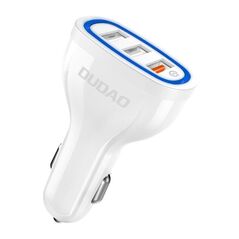 Dudao Car charger Dudao R7S, 3x USB, 18W (white) 054411 6970379615812 R7S White έως και 12 άτοκες δόσεις