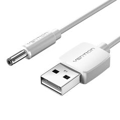 Vention USB to 3.5mm Barrel Jack 5V DC Power Cable 1m Vention CEXWF (white) 056208 6922794746688 CEXWF έως και 12 άτοκες δόσεις