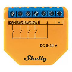 Shelly Wi-Fi Controller Shelly PLUS i4 DC, 4-digital inputs 059199 3800235265543 Plus i4 DC έως και 12 άτοκες δόσεις