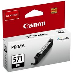 Canon Μελάνι Inkjet CLI-571BK Black (0385C001) (CANCLI-571BK) έως 12 άτοκες Δόσεις
