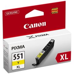 Canon Μελάνι Inkjet CLI-551YXL Yellow (6446B001) (CANCLI-551YXL) έως 12 άτοκες Δόσεις