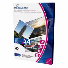 Φωτογραφικό Χαρτί MediaRange για Inkjet Εκτυπωτές A4 Dual-side Matte 250g/m²  50 Φύλλα (MRINK112) έως 12 άτοκες Δόσεις