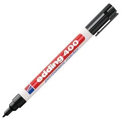 Μαρκαδόρος Ανεξίτηλος EDDING 400 1 mm (Μαύρο) (4-400001) (EDD3666001BK) έως 12 άτοκες Δόσεις