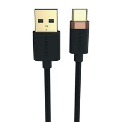 Duracell Duracell USB cable for USB-C 2.0 1m (Black) 040825 5056304310418 USB6061A έως και 12 άτοκες δόσεις