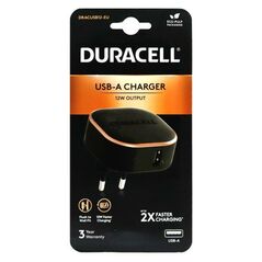 Φορτιστής Ταξιδίου Duracell 12W με Έξοδο USB 2.4A Μαύρο 5056304310173 5056304310173 έως και 12 άτοκες δόσεις