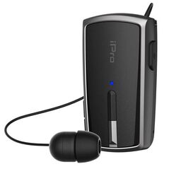 Ακουστικό Bluetooth iPro RH120 Retractable Μαύρο-Γκρι 5205598142216 5205598142216 έως και 12 άτοκες δόσεις