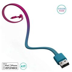Καλώδιο Σύνδεσης USB 2.0 BuQu CORDZ Duo USB A σε Micro USB & Lightning 1.2m Ροζ - Γαλάζιο 609525765830 609525765830 έως και 12 άτοκες δόσεις