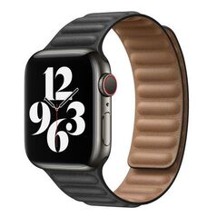 Λουράκι Devia Elegant Leather Apple Watch (38/ 40/ 41mm) Two-Tone Μαύρο 6938595364914 6938595364914 έως και 12 άτοκες δόσεις