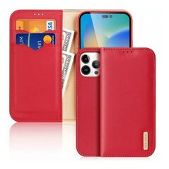 Θήκη Δερμάτινη Dux Ducis Hivo RFID Wallet Apple iPhone 15 Pro Κόκκινο 6934913025550 6934913025550 έως και 12 άτοκες δόσεις