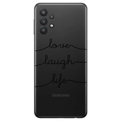 Θήκη TPU inos Samsung A326B Galaxy A32 5G Art Theme Love-Laugh-Life 5205598145934 5205598145934 έως και 12 άτοκες δόσεις
