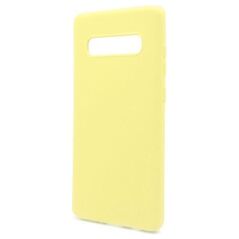 Θήκη Liquid Silicon inos Samsung G975F Galaxy S10 Plus L-Cover Κίτρινο 5205598122904 5205598122904 έως και 12 άτοκες δόσεις