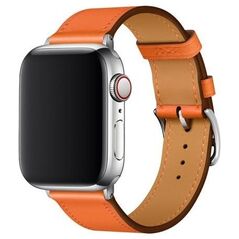 Λουράκι Devia Elegant PU Leather Apple Watch (42/ 44/ 45/ 49mm) Πορτοκαλί 6938595365485 6938595365485 έως και 12 άτοκες δόσεις