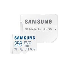 Κάρτα μνήμης microSDXC C10 UHS-I U3 Samsung EVO Plus 130MB/s 256Gb + 1 ADP 8806092411166 8806092411166 έως και 12 άτοκες δόσεις
