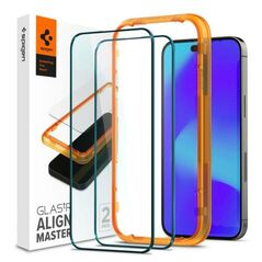 Tempered Glass Full Face Spigen Glas.tR Align Master Apple iPhone 14 Pro Max Μαύρο (2 τεμ.) 8809811866391 8809811866391 έως και 12 άτοκες δόσεις