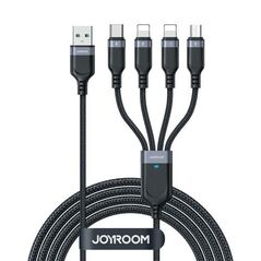 Καλώδιο Σύνδεσης USB 2.0 4in1 Joyroom Braided S-1T4018A18 USB A σε micro USB & USB C & 2 x Lightning 1.2m Μαύρο 6956116758622 6956116758622 έως και 12 άτοκες δόσεις