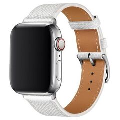 Λουράκι Devia Elegant PU Leather Apple Watch (38/ 40/ 41mm) Λευκό 6938595365393 6938595365393 έως και 12 άτοκες δόσεις