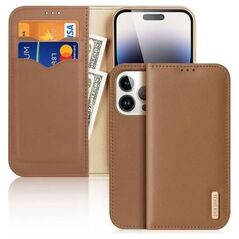 Θήκη Δερμάτινη Dux Ducis Hivo RFID Wallet Apple iPhone 15 Pro Καφέ 6934913025543 6934913025543 έως και 12 άτοκες δόσεις