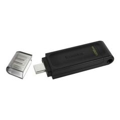 USB 3.2 Flash Disk Kingston DT70 USB C 128GB Μαύρο 740617305371 740617305371 έως και 12 άτοκες δόσεις
