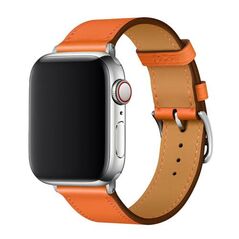 Λουράκι Devia Elegant PU Leather Apple Watch (38/ 40/ 41mm) Πορτοκαλί 6938595365423 6938595365423 έως και 12 άτοκες δόσεις