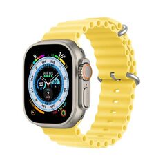 Λουράκι Σιλικόνης Dux Ducis OceanWave Bracelet Apple Watch (42/ 44/ 45mm) Κίτρινο 6934913033913 6934913033913 έως και 12 άτοκες δόσεις