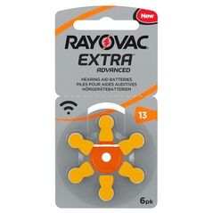 Μπαταρία Ακουστικών Βαρηκοΐας Rayovac Extra Advanced 13 (6 τεμ.) 96178225 96178225 έως και 12 άτοκες δόσεις