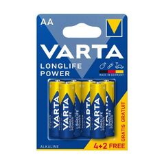 Μπαταρία Alkaline Varta Longlife Power AA LR06 (4+2 τεμ.) 4008496568772 4008496568772 έως και 12 άτοκες δόσεις
