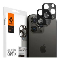 Tempered Glass Full Face Spigen Glas.tR Optik για Τζαμάκι Κάμερας Apple iPhone 14 Pro/ 14 Pro Max/ 15 Pro/ 15 Pro Max Μαύρο (2 τεμ.) 8809811866995 8809811866995 έως και 12 άτοκες δόσεις