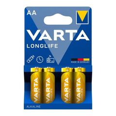 Μπαταρία Alkaline Varta Longlife AA LR06 (4 τεμ.) 4008496525157 4008496525157 έως και 12 άτοκες δόσεις