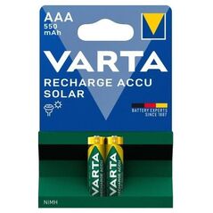 Μπαταρία Επαναφορτιζόμενη Varta AAA 550mAh NiMH Solar (2 τεμ.) 4008496808083 4008496808083 έως και 12 άτοκες δόσεις