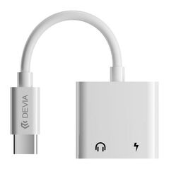 Αντάπτορας Devia EC610 USB C Αρσενικό σε 2 x USB C Θηλυκό για Φόρτιση & Hands Free Smart Λευκό 6938595354120 6938595354120 έως και 12 άτοκες δόσεις