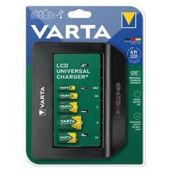 Φορτιστής Μπαταριών Varta Universal έως 5τεμ ΑΑ/ΑΑΑ/C/D/9V Μπαταρίες με Οθόνη LCD & Έξοδο USB 4008496988334 4008496988334 έως και 12 άτοκες δόσεις