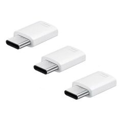 Αντάπτορας Samsung EE-GN930KWEG Micro USB (Female) σε USB C (Male) Λευκό (3 τεμ) 8806088600970 8806088600970 έως και 12 άτοκες δόσεις