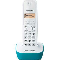 Ασύρματο Τηλέφωνο Panasonic KX-TG1611 Λευκό-Τιρκουάζ 5025232624867 5025232624867 έως και 12 άτοκες δόσεις
