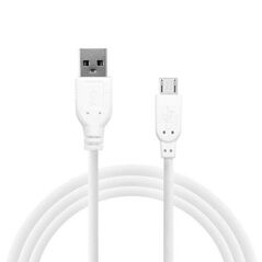 Καλώδιο Σύνδεσης USB 2.0 inos USB A σε Micro USB 1m Λευκό 5205598077983 5205598077983 έως και 12 άτοκες δόσεις