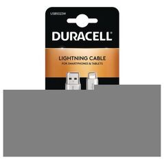 Καλώδιο Σύνδεσης USB 2.0 Duracell USB A σε MFI Lightning 2m Λευκό 5055190170021 5055190170021 έως και 12 άτοκες δόσεις