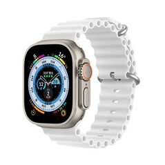 Λουράκι Σιλικόνης Dux Ducis OceanWave Bracelet Apple Watch (42/ 44/ 45mm) Λευκό 6934913033906 6934913033906 έως και 12 άτοκες δόσεις