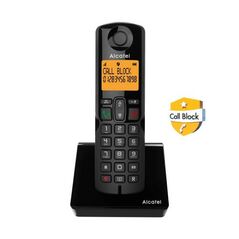 Ασύρματο Τηλέφωνο Alcatel S280 με Δυνατότητα Αποκλεισμού Κλήσεων Μαύρο 3700601425369 3700601425369 έως και 12 άτοκες δόσεις