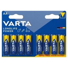 Μπαταρία Alkaline Varta Longlife Power AA LR06 (4+4 τεμ.) 4008496574018 4008496574018 έως και 12 άτοκες δόσεις