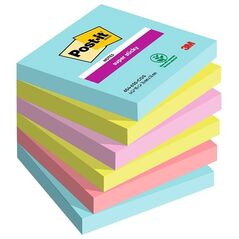 Αυτοκόλλητα Χαρτάκια 3M Post-it 76 x 76 mm (90 Φύλλα,6άδα) (654-6SS-COS) (MMM654-6SS-COS) έως 12 άτοκες Δόσεις