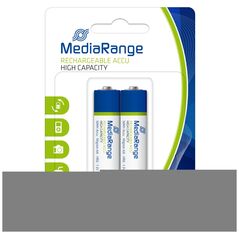 Επαναφορτιζόμενη Μπαταρία MediaRange High Cap. NiMH Accus AA 1.2V (HR6) (2 Pack) (MRBAT123) έως 12 άτοκες Δόσεις